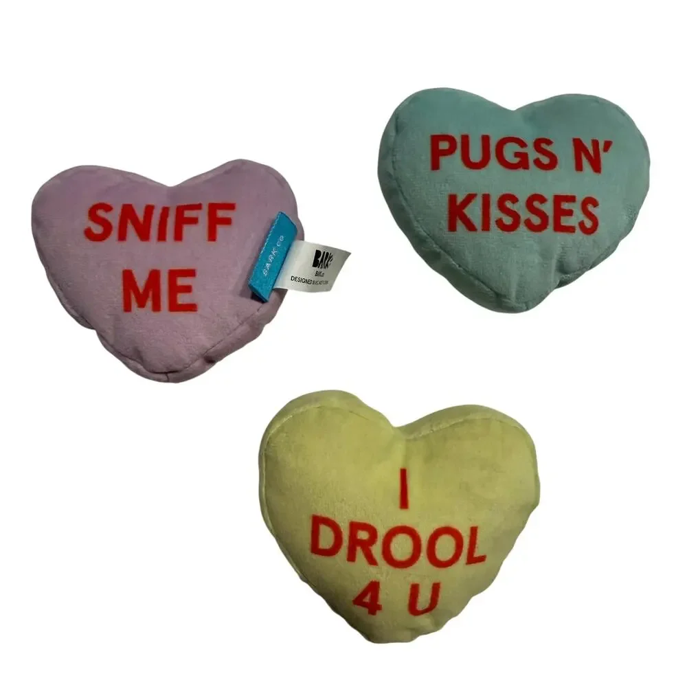 BARK I Chew You Hearts Dog Toy